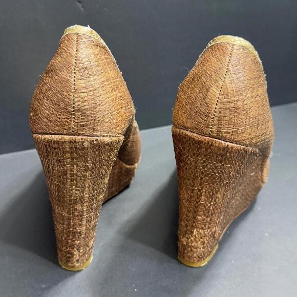 Tory Burch Preppy Quiet Luxury Casual Business Casual Cocktail Wedges 9M - Picture 14 of 15